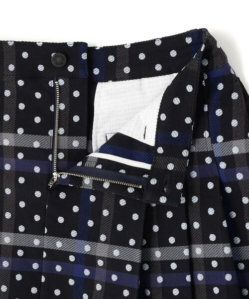 パーリーゲイツ　PEARLY GATES 2025チェックドットスカート 0 セール】【PEARLY GATES】TRストレッチカルゼスカート ＜チェック