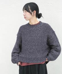 ネップMIXクルーニット