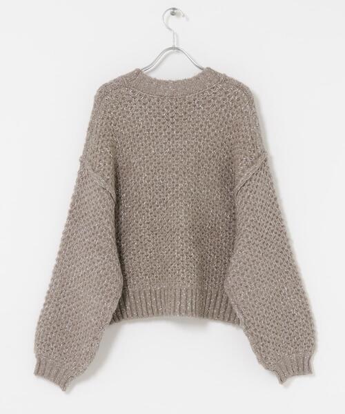 EKAL（エカル）の「ネップMIXクルーニット（ニット/セーター・レディース・ベージュ系その他/ブラック/ブルー系その他・ONE）」の14枚目の写真