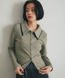 DOUBLE COLLAR RIB KNIT