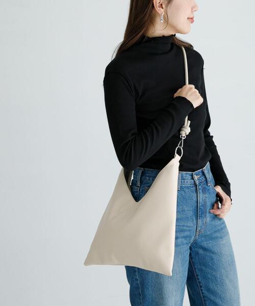 URBAN RESEARCH Sonny Label(アーバンリサーチサニーレーベル)の「トライアングル2WAYバッグ(ハンドバッグ・レディース・ブラック/ライトベージュ/ブラウン・ONE)」の3枚目の写真