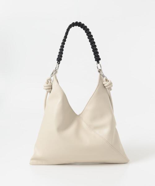 URBAN RESEARCH Sonny Label(アーバンリサーチサニーレーベル)の「トライアングル2WAYバッグ(ハンドバッグ・レディース・ブラック/ライトベージュ/ブラウン・ONE)」の6枚目の写真