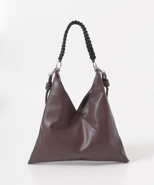 URBAN RESEARCH Sonny Label(アーバンリサーチサニーレーベル)の「トライアングル2WAYバッグ(ハンドバッグ・レディース・ブラック/ライトベージュ/ブラウン・ONE)」の10枚目の写真