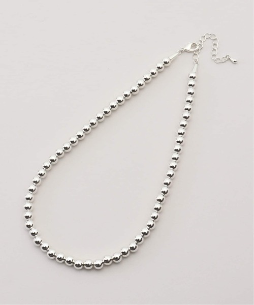 SLOBE IENA（スローブイエナ）の「《追加5》SLOBE メタルビーズショートネックレス（ネックレス・レディース・シルバー・FREE）」の7枚目の写真