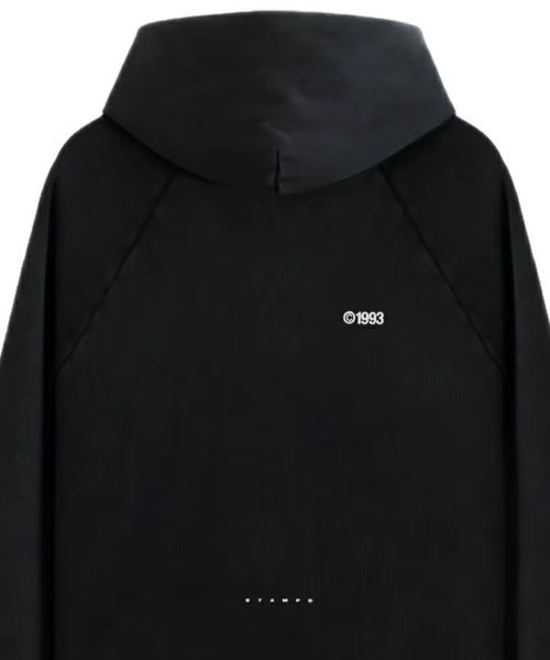 STAMPD（スタンプド）の「【STAMPD】1993 CHERUB RAGLAN HOODIE - SNOW WASHED / ブラック [SLA-M4009HD]（パーカー・メンズ・ブラック・M）」の5枚目の写真