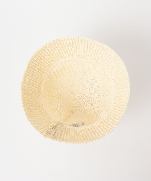 KIJIMA TAKAYUKI（キジマ　タカユキ）の「〈WOMEN〉KIJIMA TAKAYUKI /  ポリエステル 和紙ニット メトロハット（ハット・レディース・ブラック/ホワイト系その他5・ONE SIZE）」の9枚目の写真