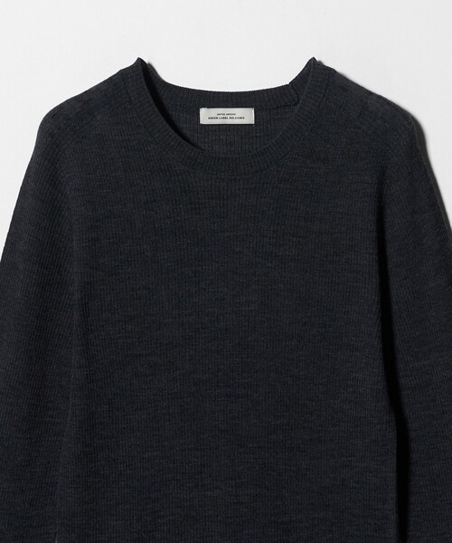 green label relaxing（グリーンレーベルリラクシング）の「ウール シアー リブ クルーネック ニット ウォッシャブル（ニット/セーター・レディース・オフホワイト/ライトピンク/ダークグレー/ベージュ・FREE）」の21枚目の写真