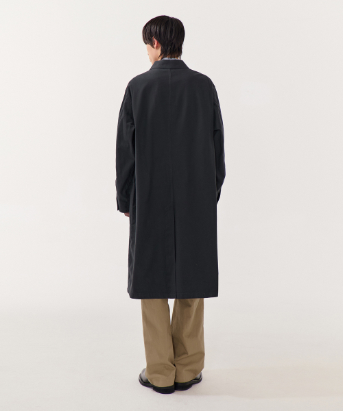 MUSINSA STANDARD（ムシンサスタンダード）の「バックサテンショップコート [ダークグレー]（トレンチコート・メンズ・その他・MEDIUM/LARGE/X-LARGE）」の3枚目の写真