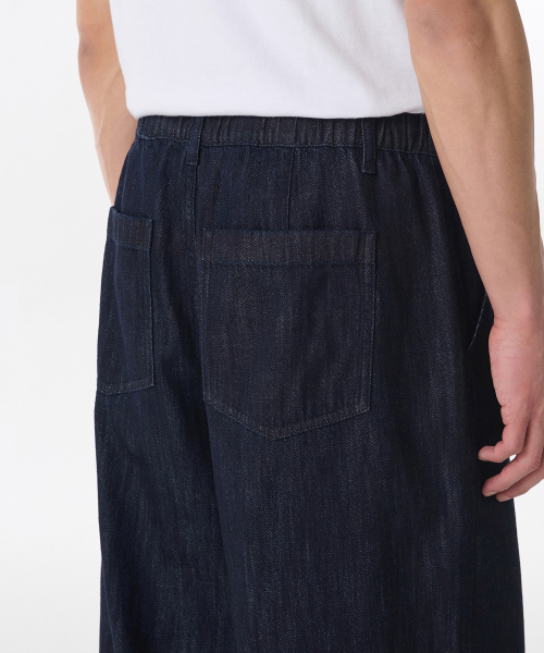 MUSINSA STANDARD（ムシンサスタンダード）の「リネンライクバルーンデニムパンツ[ディープインディゴ]（デニムパンツ・メンズ・その他・26/28/30/32/34/36/38/40/42）」の5枚目の写真