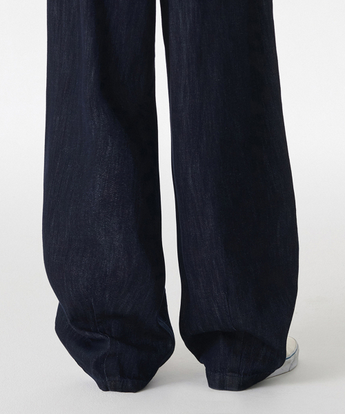 MUSINSA STANDARD（ムシンサスタンダード）の「リネンライクバルーンデニムパンツ[ディープインディゴ]（デニムパンツ・メンズ・その他・26/28/30/32/34/36/38/40/42）」の7枚目の写真