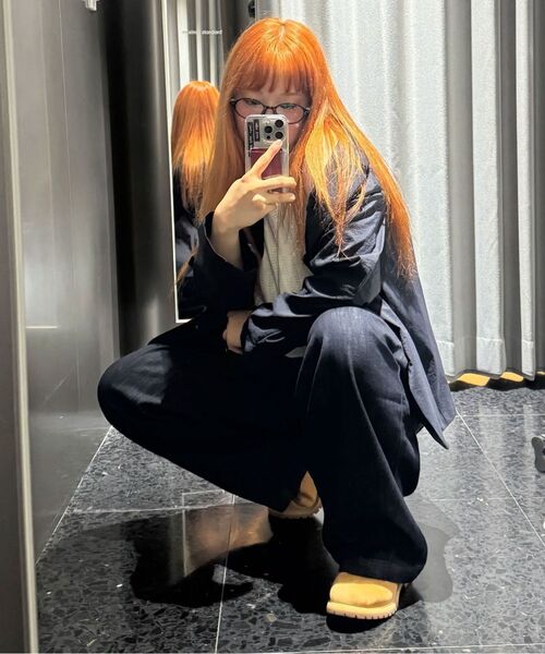 MUSINSA STANDARD（ムシンサスタンダード）の「リネンライクバルーンデニムパンツ[ディープインディゴ]（デニムパンツ・メンズ・その他・26/28/30/32/34/36/38/40/42）」の8枚目の写真