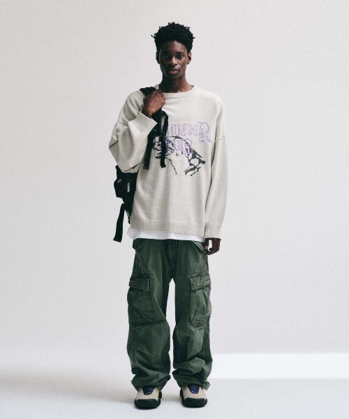 Retriever Club（レトリーバークラブ）の「OLD LETTERING LOGO KNIT CREWNECK [IVORY]（ニット/セーター・レディース・その他・MEDIUM/LARGE）」の2枚目の写真
