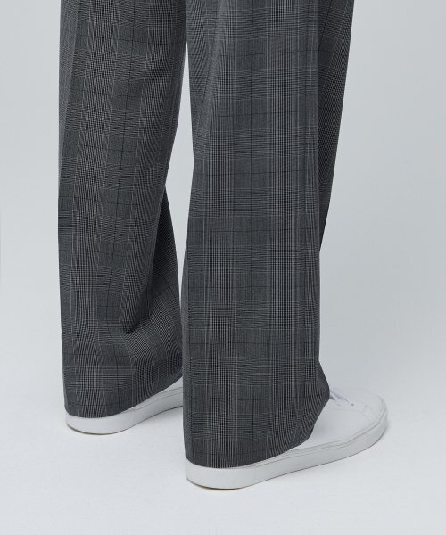 MUSINSA STANDARD（ムシンサスタンダード）の「グレンチェックワイドヒドゥンバンディングスラックス[ミディアムグレー]（スラックス・メンズ・その他・40/42/27/28）」の8枚目の写真