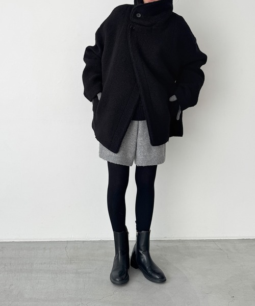 CANAL JEAN（キャナルジーン）の「El mar　ウール混パーカーSET UP（セットアップ・レディース・グレー・ONE SIZE）」の9枚目の写真