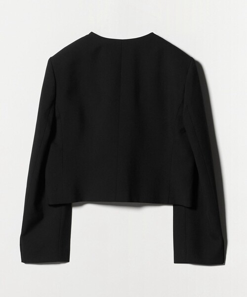 AEWEN MATOPH＞Uネックショートジャケット（ノーカラージャケット