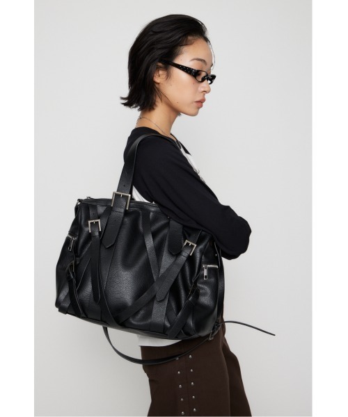 LAGUA GEM（ラグアジェム）の「MANY BELT USEFUL バッグ（ショルダーバッグ・レディース・グレー/ブラック・FREE）」の8枚目の写真