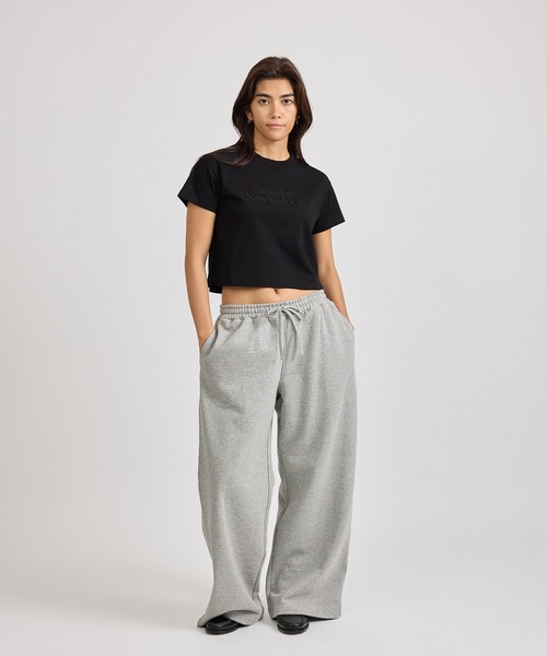 Saturdays NYC（サタデーズ ニューヨークシティ ）の「Fulton Speckle Sweatpants  | WOMEN（スウェットパンツ・レディース・チャコールグレー/グレー・L/M/S）」の3枚目の写真