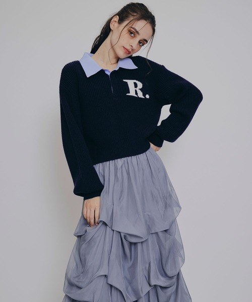 REDYAZEL（レディアゼル）の「タックバルーンボリュームシフォンロングスカート（スカート・レディース・ブラック/オフホワイト/グレー・FREE）」の22枚目の写真