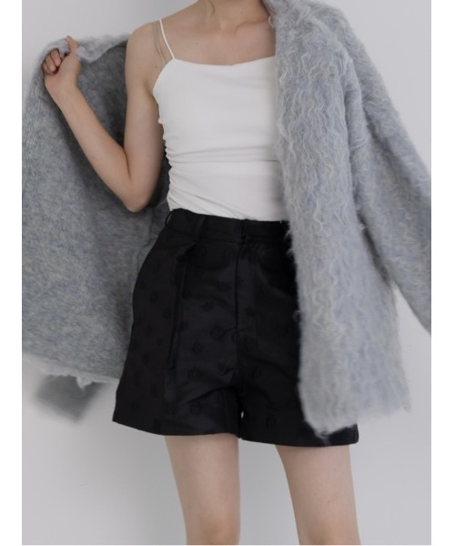 JUMELLE（ジュメロ）の「flower jacquard half pants（その他パンツ・レディース・ブラック・SMALL/MEDIUM）」の2枚目の写真