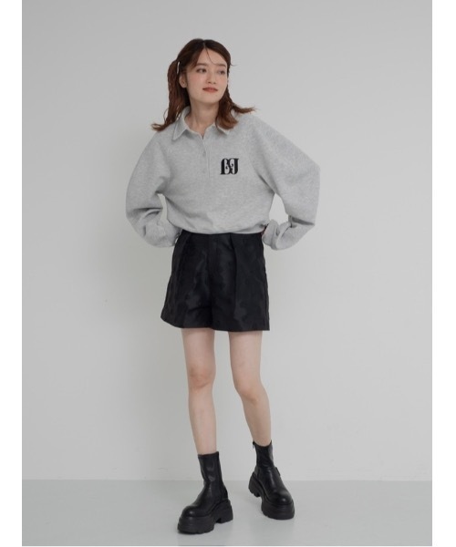 JUMELLE（ジュメロ）の「flower jacquard half pants（その他パンツ・レディース・ブラック・SMALL/MEDIUM）」の6枚目の写真