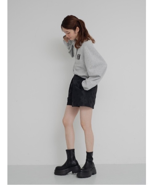 JUMELLE（ジュメロ）の「flower jacquard half pants（その他パンツ・レディース・ブラック・SMALL/MEDIUM）」の7枚目の写真