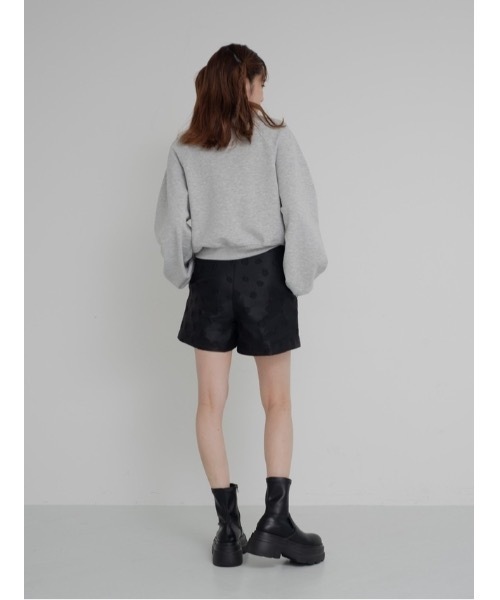 JUMELLE（ジュメロ）の「flower jacquard half pants（その他パンツ・レディース・ブラック・SMALL/MEDIUM）」の8枚目の写真