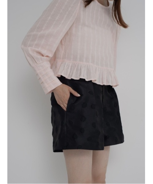 JUMELLE（ジュメロ）の「flower jacquard half pants（その他パンツ・レディース・ブラック・SMALL/MEDIUM）」の9枚目の写真