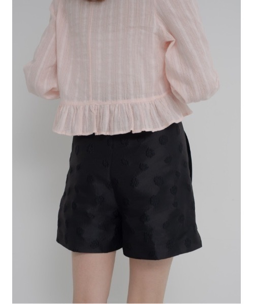 JUMELLE（ジュメロ）の「flower jacquard half pants（その他パンツ・レディース・ブラック・SMALL/MEDIUM）」の10枚目の写真