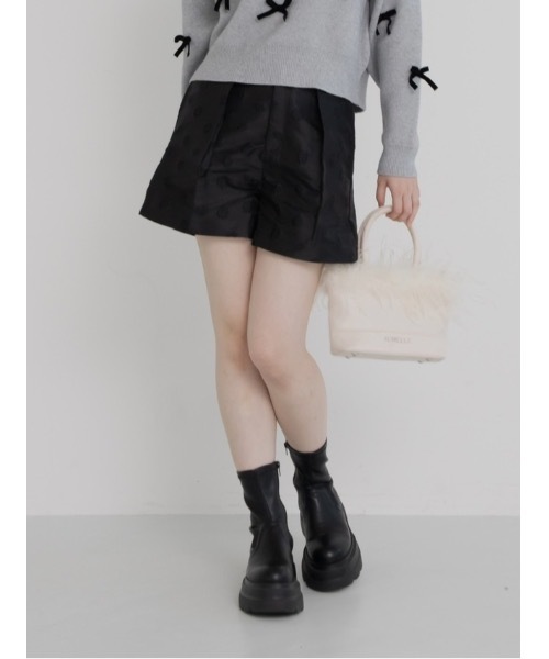 JUMELLE（ジュメロ）の「flower jacquard half pants（その他パンツ・レディース・ブラック・SMALL/MEDIUM）」の11枚目の写真