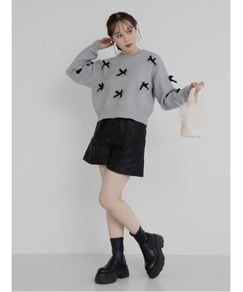 JUMELLE（ジュメロ）の「flower jacquard half pants（その他パンツ・レディース・ブラック・SMALL/MEDIUM）」の12枚目の写真