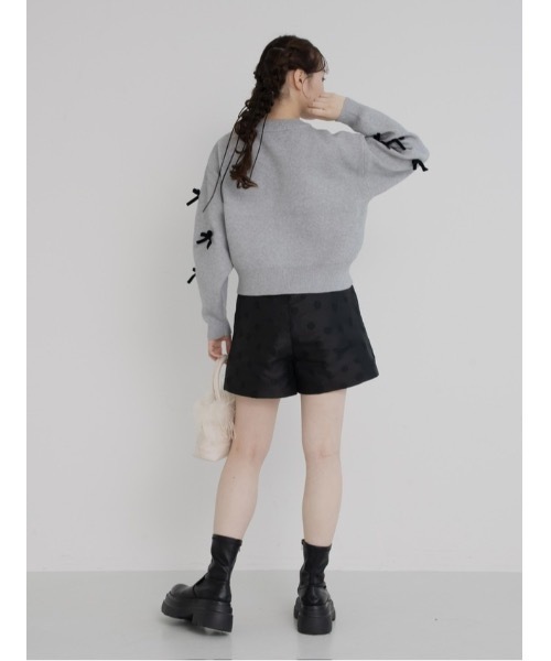 JUMELLE（ジュメロ）の「flower jacquard half pants（その他パンツ・レディース・ブラック・SMALL/MEDIUM）」の13枚目の写真