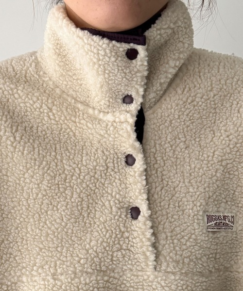 CANAL JEAN（キャナルジーン）の「COIN　ボアプルオーバー（その他アウター・レディース・ブラウン/アイボリー・ONE SIZE）」の12枚目の写真