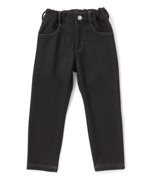 BeBe(ベベ)の「デニムムートン裏ファーストレートロングパンツ(デニムパンツ・キッズ・ネイビー/ブラック・120cm/110cm/150cm/130cm/140cm)」の11枚目の写真
