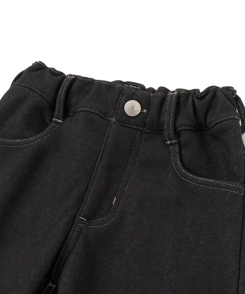 BeBe(ベベ)の「デニムムートン裏ファーストレートロングパンツ(デニムパンツ・キッズ・ネイビー/ブラック・120cm/110cm/150cm/130cm/140cm)」の12枚目の写真