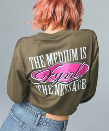 X-girl | OVAL LOGO AND MESSAGE L/S TEE(Tシャツ/カットソー)