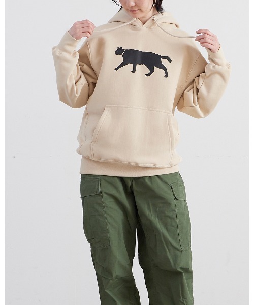 THE BAREFOOT(ベアフット)の「【 ALDAYS / オルデイズ 】 Black cat / ブラックキャット AL-AW025 DLI(Tシャツ/カットソー・レディース・ライトグレー/ベージュ・FREE)」の15枚目の写真