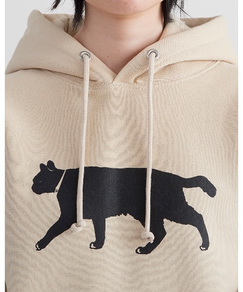 THE BAREFOOT(ベアフット)の「【 ALDAYS / オルデイズ 】 Black cat / ブラックキャット AL-AW025 DLI(Tシャツ/カットソー・レディース・ライトグレー/ベージュ・FREE)」の6枚目の写真