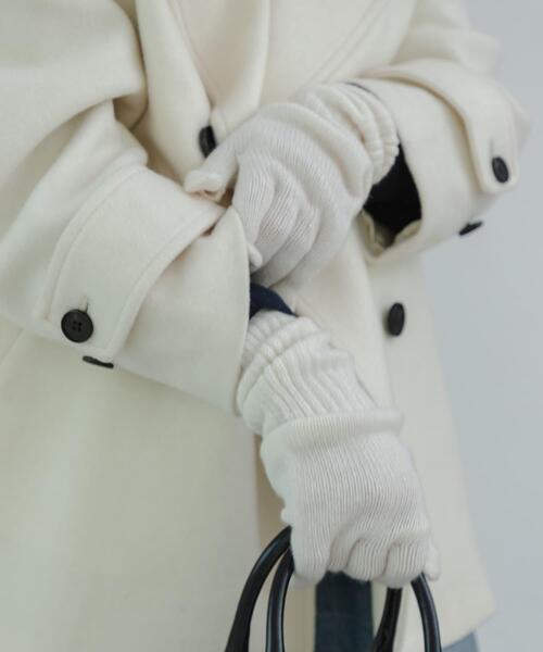 WILLIAM BRUNTON（ウィリアムブラントン）の「『別注』WILLIAM BRUNTON×URBAN RESEARCH　Open long Cuff Glove（手袋・レディース・イエロー/ホワイト/ブラック・-）」の8枚目の写真