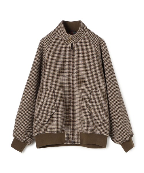 BARACUTA(バラクータ)の「【別注】BARACUTA G9 ウールツイード ブルゾン(ブルゾン・メンズ・ダークグリーン/ブラウン系その他/チャコールグレー・38/40/36)」の2枚目の写真