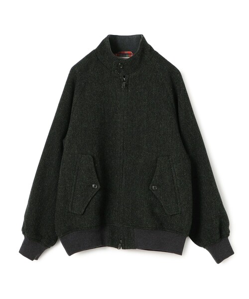 BARACUTA(バラクータ)の「【別注】BARACUTA G9 ウールツイード ブルゾン(ブルゾン・メンズ・ダークグリーン/ブラウン系その他/チャコールグレー・38/40/36)」の3枚目の写真