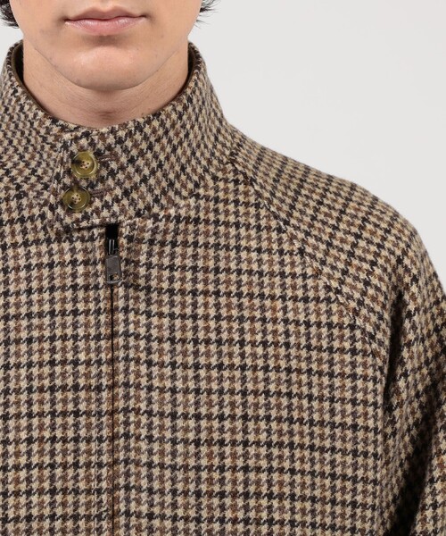 BARACUTA(バラクータ)の「【別注】BARACUTA G9 ウールツイード ブルゾン(ブルゾン・メンズ・ダークグリーン/ブラウン系その他/チャコールグレー・38/40/36)」の9枚目の写真