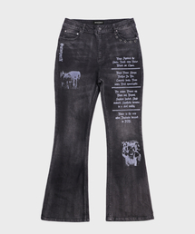 SAINTPAIN（セイントペイン）の「SP パンクフレアデニムパンツ ブラック（デニムパンツ）」