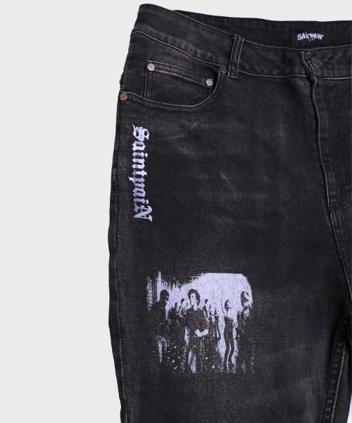 SAINTPAIN（セイントペイン）の「SP パンクフレアデニムパンツ ブラック（デニムパンツ・レディース・その他・MEDIUM/LARGE）」の3枚目の写真