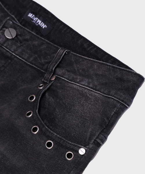 SAINTPAIN（セイントペイン）の「SP パンクフレアデニムパンツ ブラック（デニムパンツ・レディース・その他・MEDIUM/LARGE）」の6枚目の写真