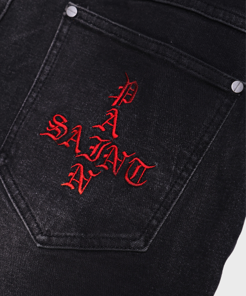 SAINTPAIN（セイントペイン）の「SP パンクフレアデニムパンツ ブラック（デニムパンツ・レディース・その他・MEDIUM/LARGE）」の9枚目の写真