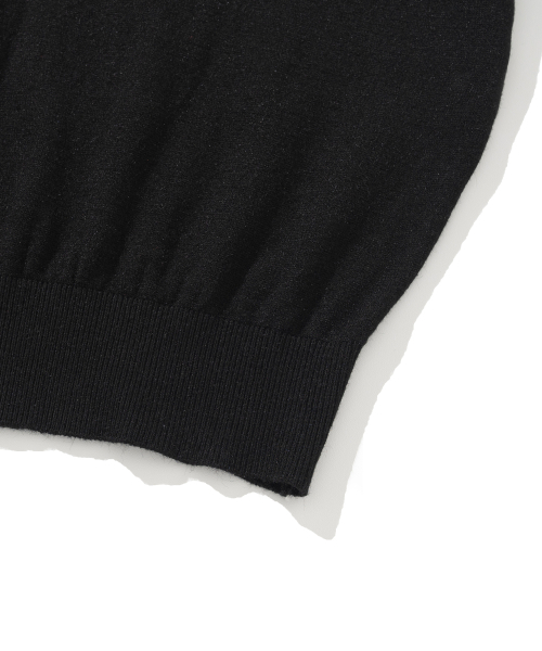 KNITTED（ニッティド）の「(W) ベーシックエッセンシャルウォッシャブルカラーニット BLACK（ニット/セーター・レディース・その他・FREE）」の5枚目の写真