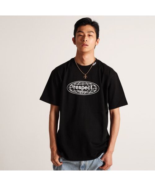RESPECT(リスペクト)の「front logo tee (black)(Tシャツ/カットソー・メンズ・その他・MEDIUM/X-LARGE/LARGE)」の1枚目の写真