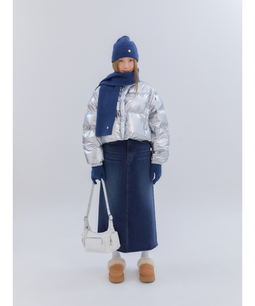 ANOETIC(アノエティック)の「CLASSIC DENIM MAXI LONG SKIRT_BLUE(スカート・レディース・ブルー・MEDIUM/SMALL)」の4枚目の写真