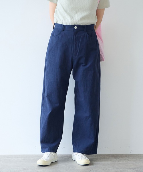 bulle de savon（ビュルデサボン）の「高密度ツイル サンドウォッシュパンツ（その他パンツ・レディース・ダークブラウン/ネイビー・SMALL/MEDIUM）」の2枚目の写真