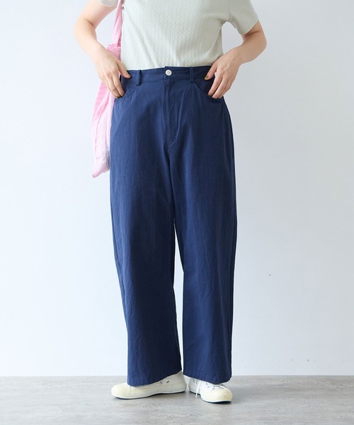 bulle de savon（ビュルデサボン）の「高密度ツイル サンドウォッシュパンツ（その他パンツ・レディース・ダークブラウン/ネイビー・SMALL/MEDIUM）」の14枚目の写真